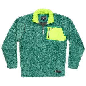 Southern Marsh Youth Peidmont Range Sherpa Pullover in Mint and Midnight