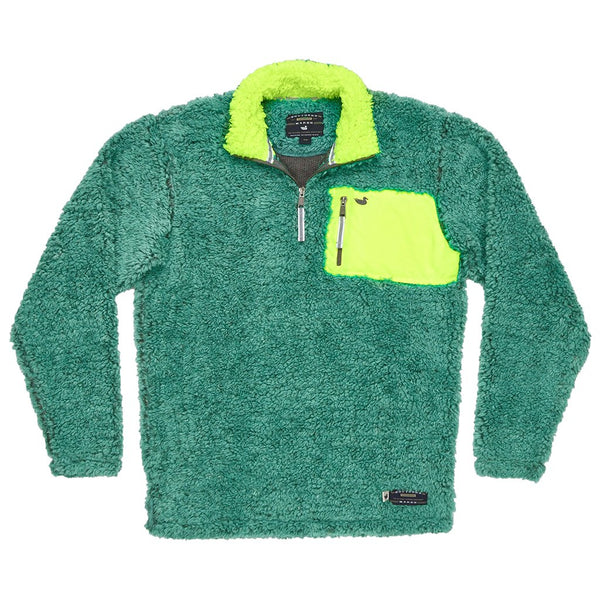 Southern Marsh Youth Peidmont Range Sherpa Pullover in Mint and Midnight