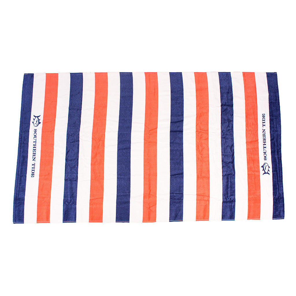 Striped Beach Towel in Sunset  