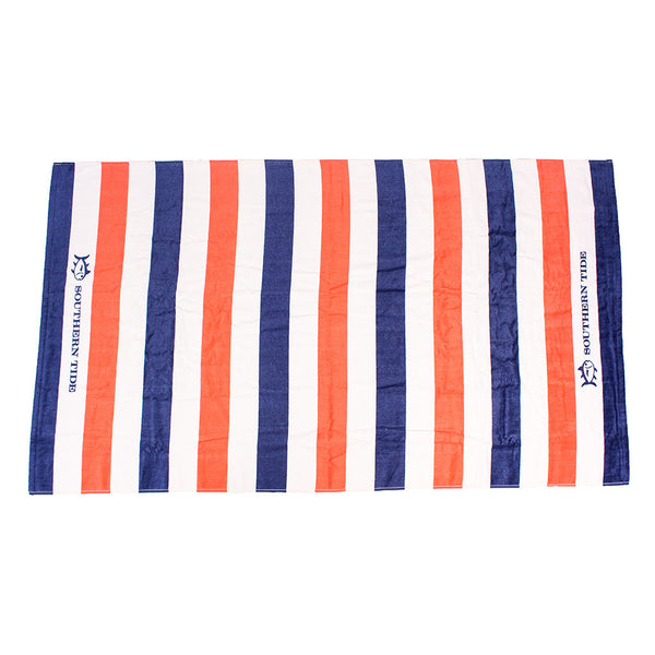 Striped Beach Towel in Sunset  