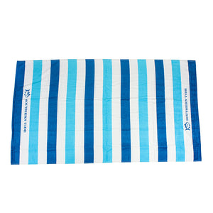 Striped Beach Towel in Turquoise  