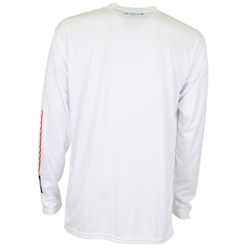 Spangled Long Sleeve Sun Shirt in White 
