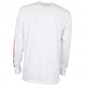 Spangled Long Sleeve Sun Shirt in White 
