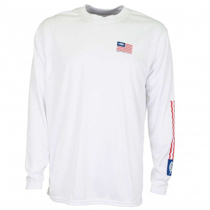 Spangled Long Sleeve Sun Shirt in White 