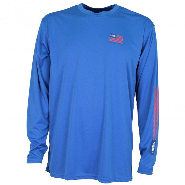 Spangled Long Sleeve Sun Shirt in Royal Blue