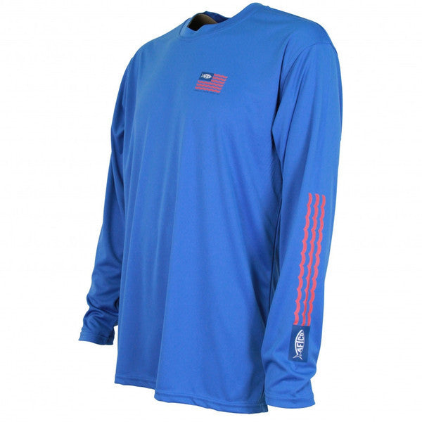Spangled Long Sleeve Sun Shirt in Royal Blue
