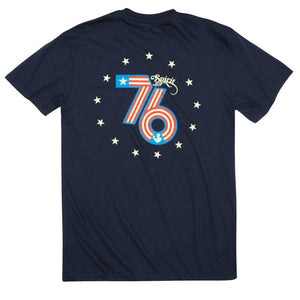 Spirit of '76 Short Sleeve Pocket Tee in Navy   