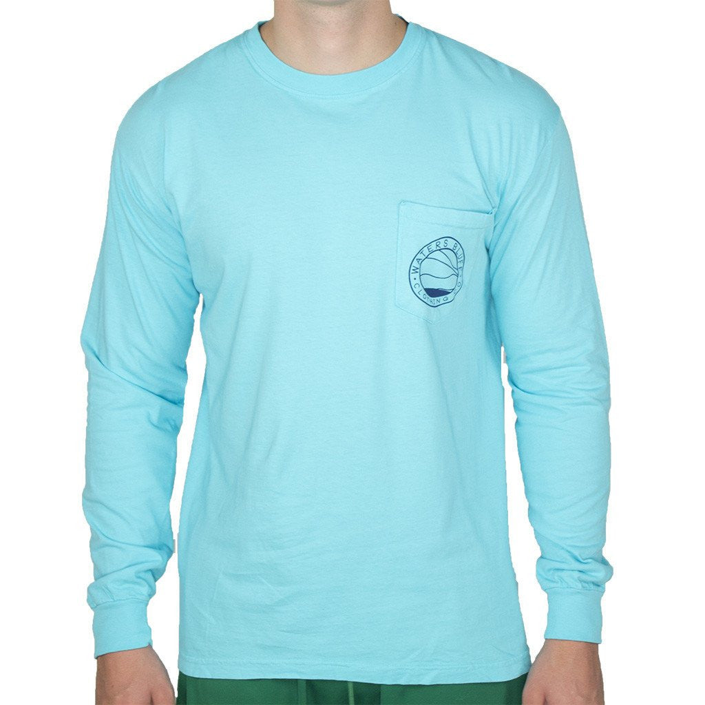 Stand Up Long Sleeve Tee Shirt in Lagoon by Waters Bluff