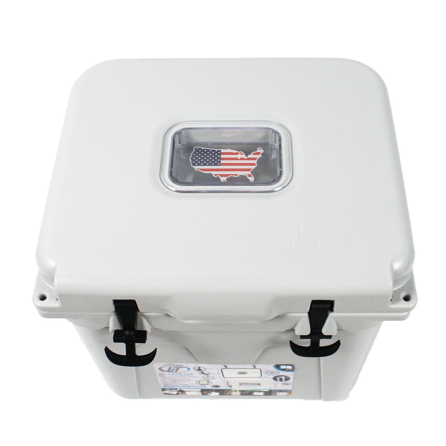 State Traditions America Cooler 30qt in Grey by Lit Coolers  - 2