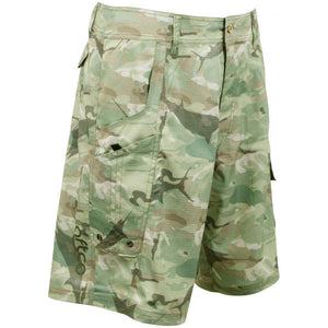 Tactical Fishing Shorts in Green Camo