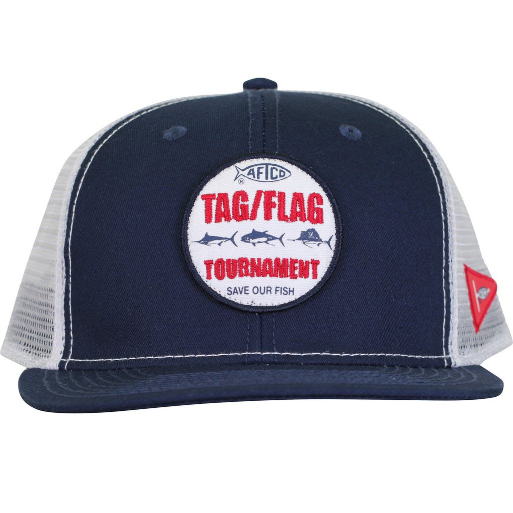 Tag Trucker Hat in Navy 