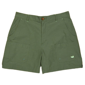 The Tarpon Flats Fishing Short in Dark Green by Southern Mars
