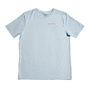The Normal Brand Industrial Logo Short Sleeve Tee in Sky & White