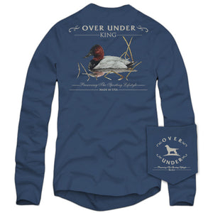 The King Long Sleeve Tee in Navy by Over Under Clothing  - 2