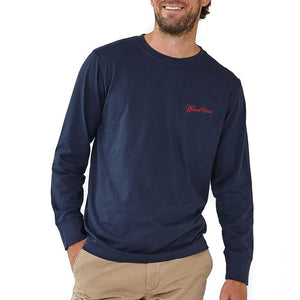 The Normal Brand Long Sleeve Industrial T in Navy