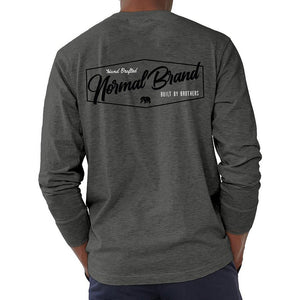 The Normal Brand Long Sleeve Industrial T in Tri Blend Grey