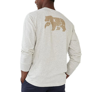The Normal Brand Long Sleeve Vintage Bear T in Stone