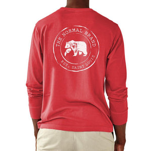 The Normal Brand Long Sleeve Vintage Circle Back T in Autumn