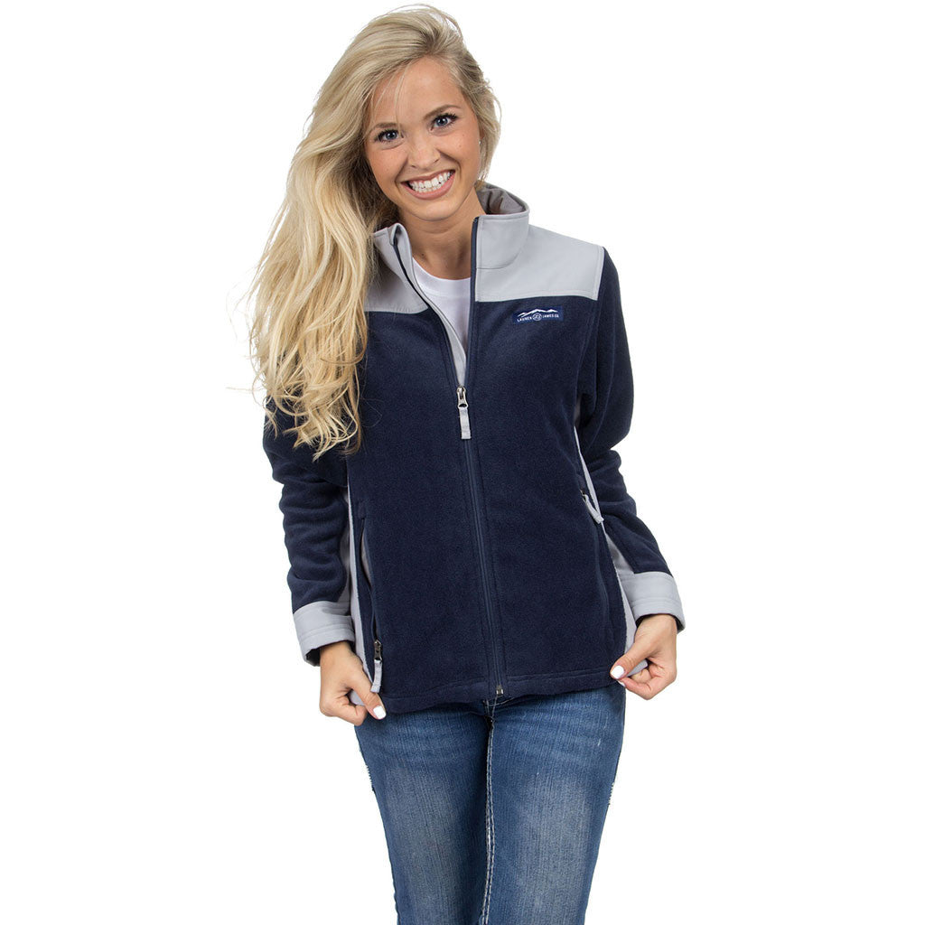 The Palmer Fleece Jacket in Navy   - 1