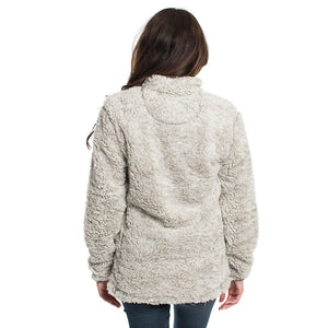 The Southern Shirt Co. PRE-ORDER Heather Sherpa Pullover with Pockets in Mystic 