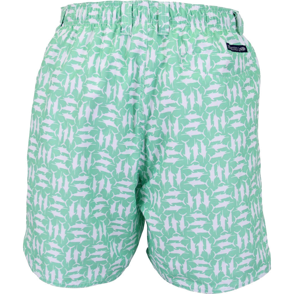 Tick Tack Swim Trunks in Fern by AFTCO