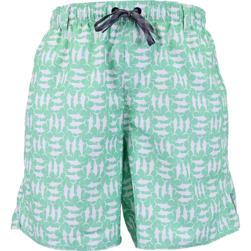 Tick Tack Swim Trunks in Fern by AFTCO