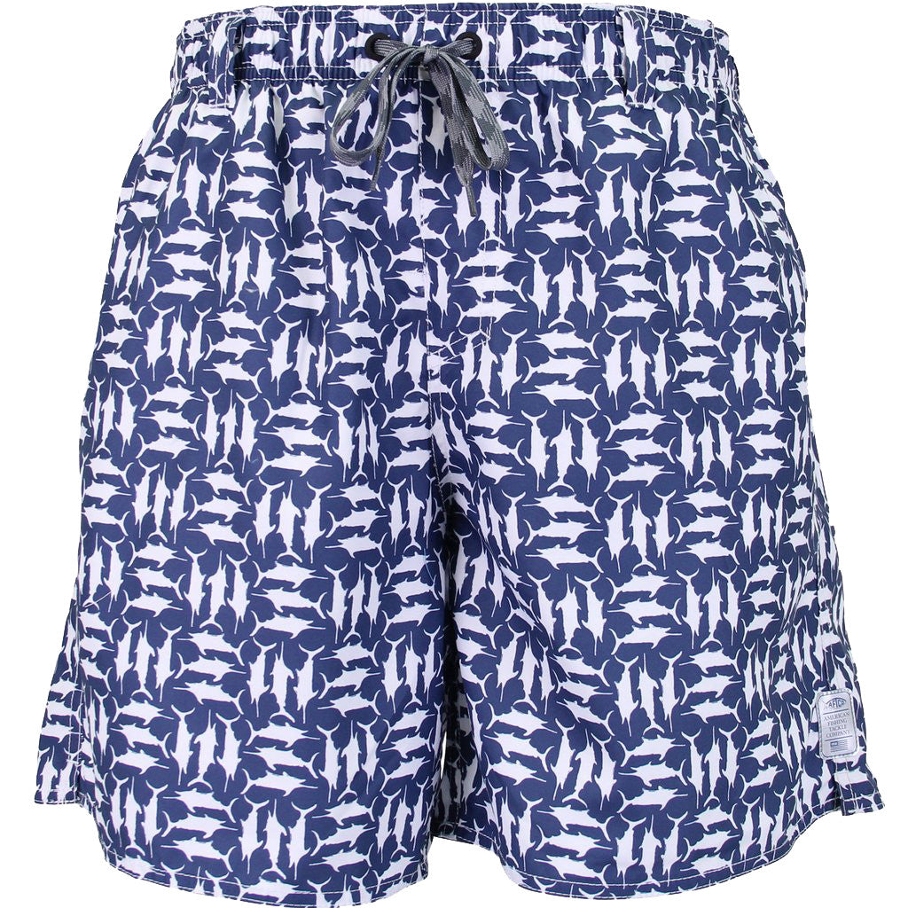 Tick Tack Swim Trunks in Midnight by AFTCO