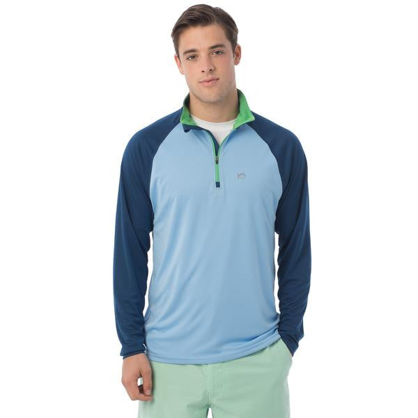 Tide to Trail Performance 1/4 Zip in Hot Coral  