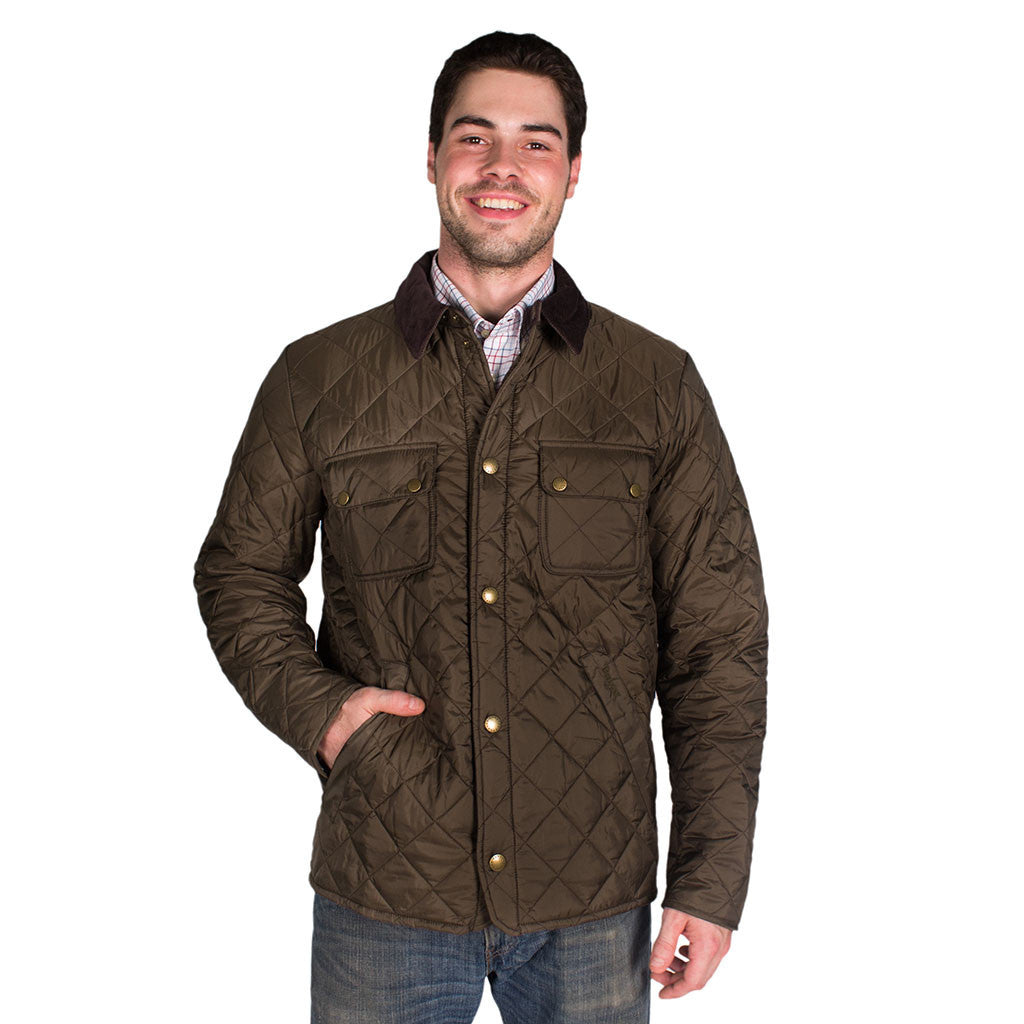 Tinford Quilted Jacket in Olive FINAL SALE Tide and Peak Outfitters