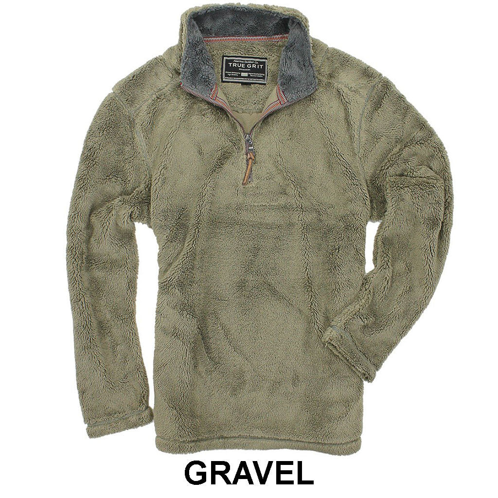 True grit quarter on sale zip sherpa pullover