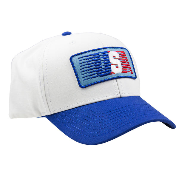 USA Patch Hat in White Twill   