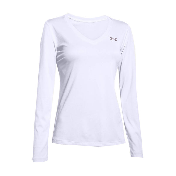 Women's UA Tech™ Long Sleeve Tee Shirt in White by Under Armour