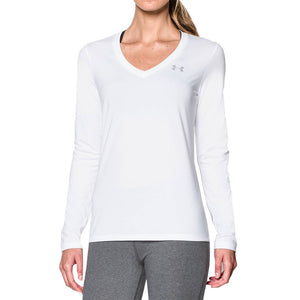 Women's UA Tech™ Long Sleeve Tee Shirt in White by Under Armour