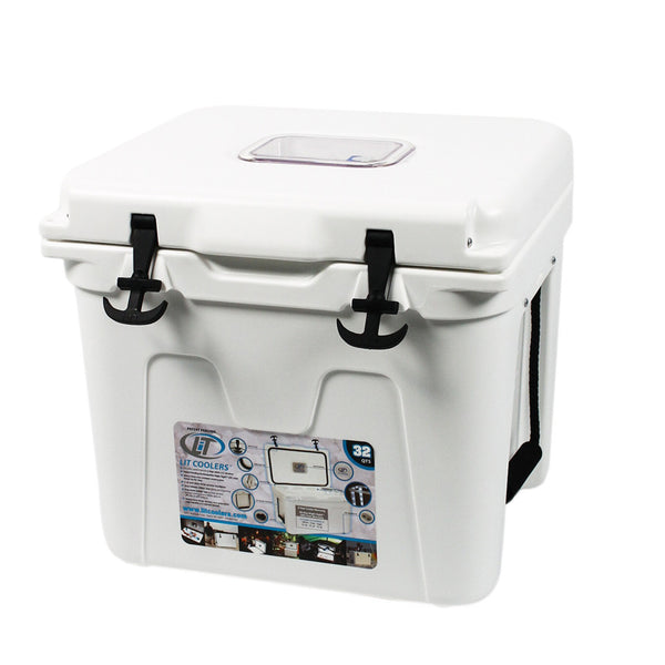 University of Mississippi Cooler 32qt in White by Lit Coolers  - 1