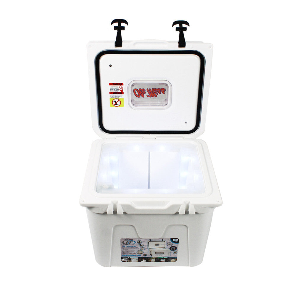 University of Mississippi Cooler 32qt in White by Lit Coolers  - 2