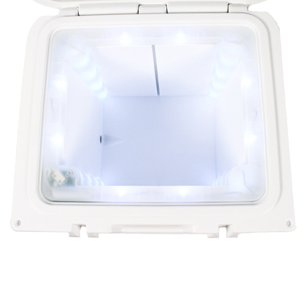 University of Mississippi Cooler 32qt in White by Lit Coolers  - 4