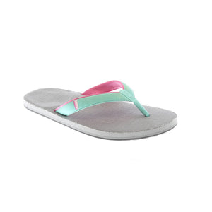 Hari Mari Women's Parks II Flip Flops in Gray & Mint