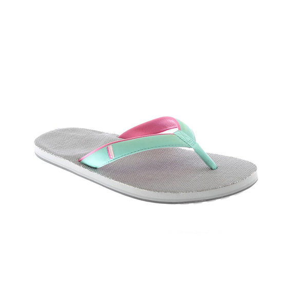 Hari Mari Women's Parks II Flip Flops in Gray & Mint