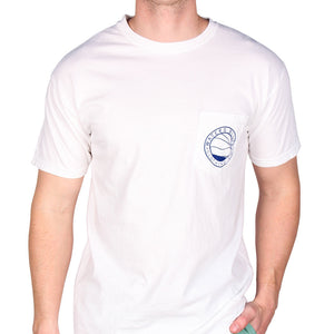 Wave Tee Shirt in White   - 2