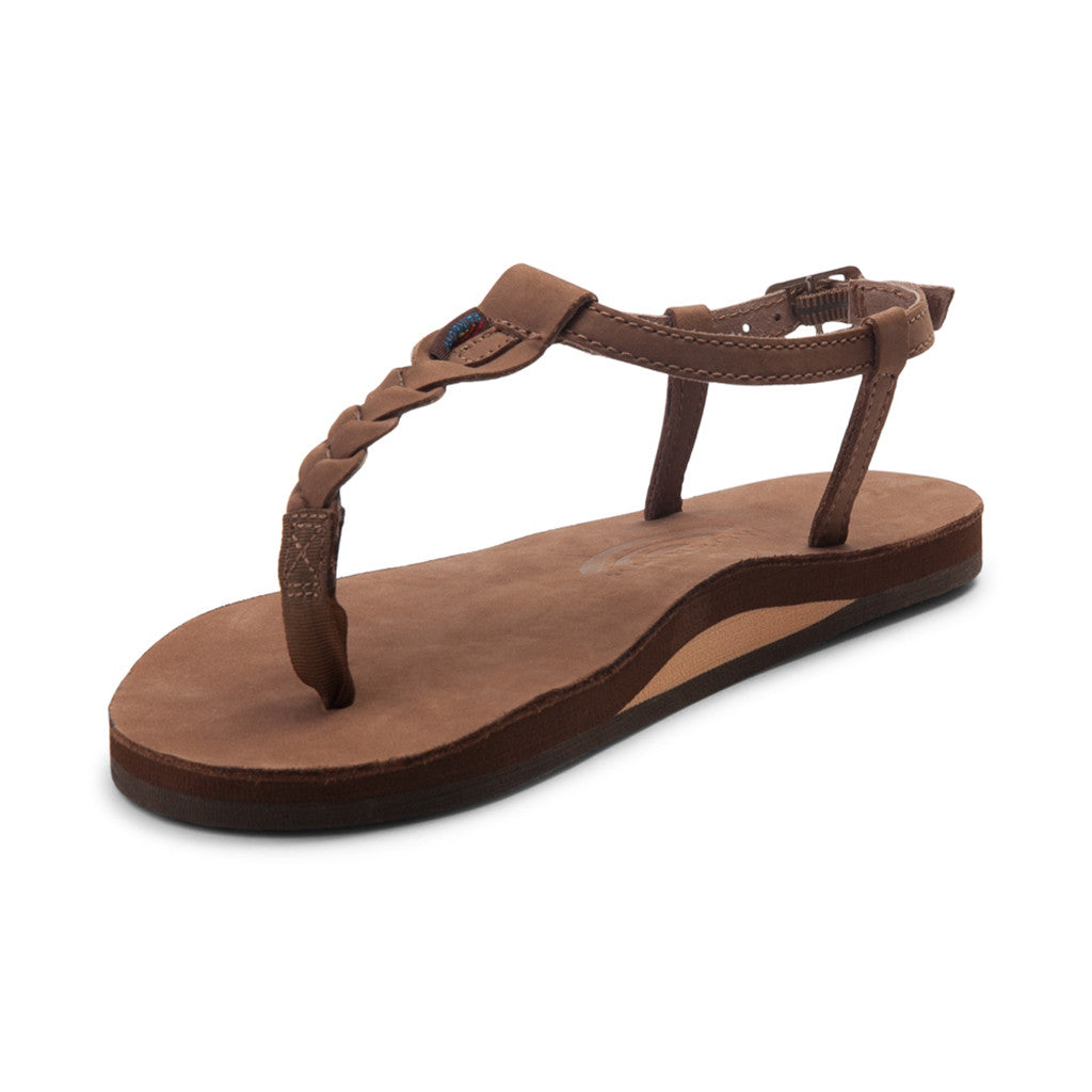 Women s T Street Single Layer Leather Sandal