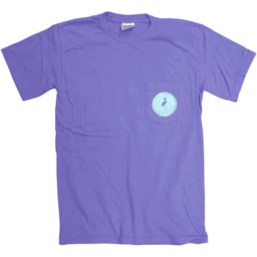 Wood Grain Tee Shirt in Mystic Blue by Waters Bluff