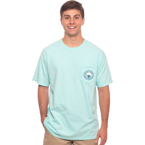 Alabama Wooden State Tee Shirt in Ocean Blue    - 3