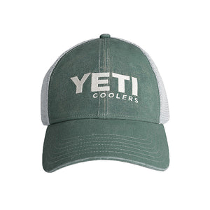 YETI Washed Low Pro Trucker Hat in Green
