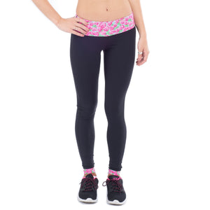 Secret Garden RunRunner Leggings in Black by Krass & Co  - 4