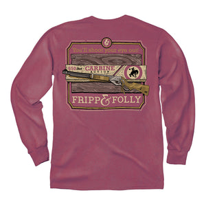 You'll Shoot Your Eye Out Long Sleeve Tee in Brick by Fripp & Folly 