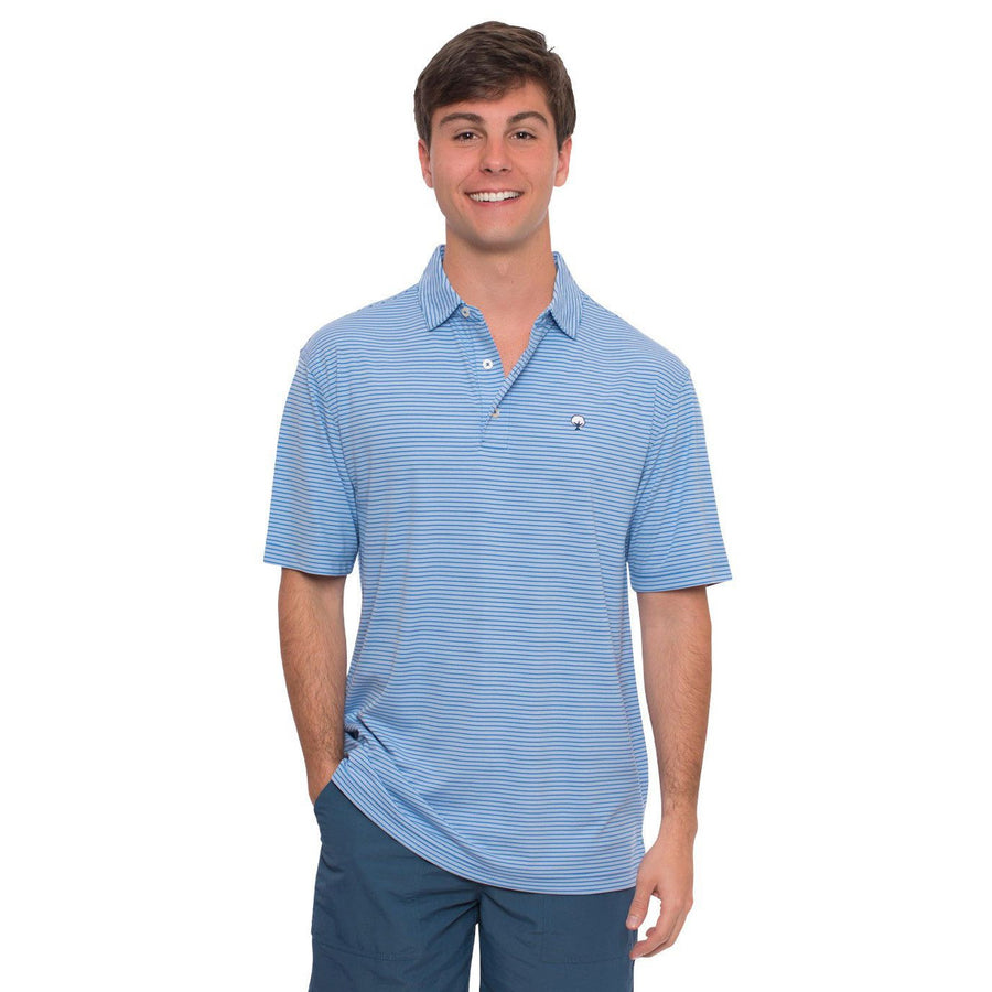 Andrews Performance Polo in Regatta Blue    - 1