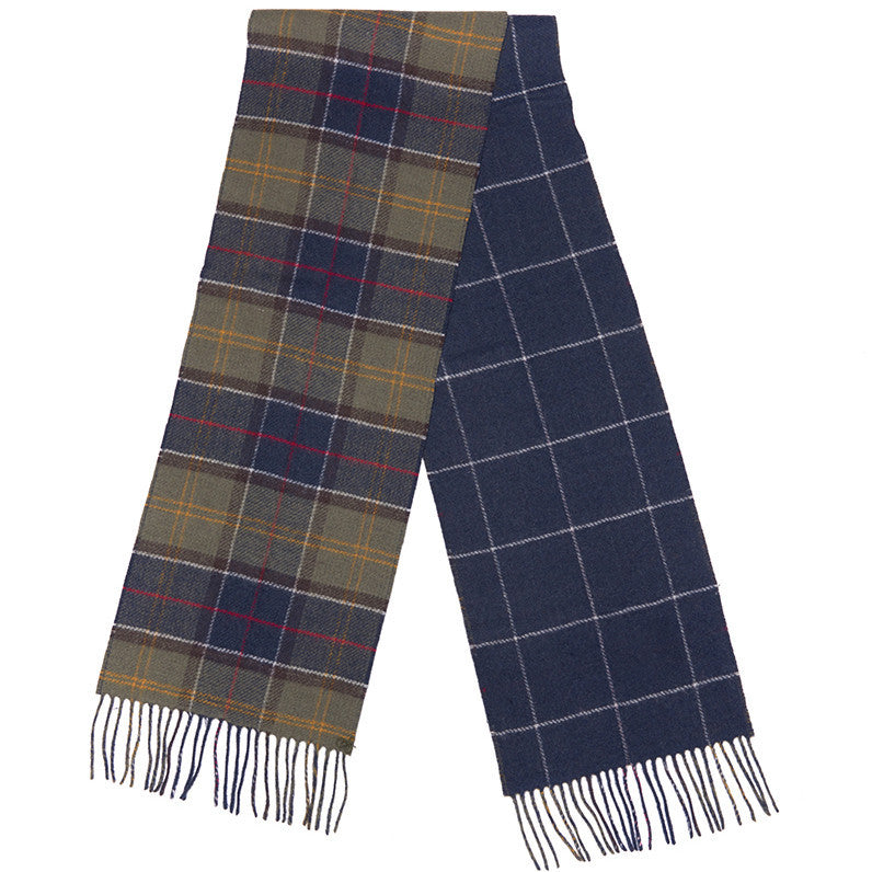 Aspen Tartan Scarf in Classic/Navy