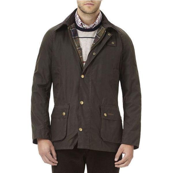 Ashby Waxed Jacket in Olive