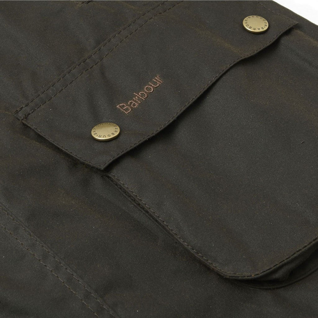 Ashby Waxed Jacket in Olive