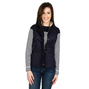 Summer Liddesdale Gilet in Navy/Pearl